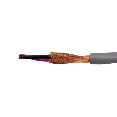 Alpha Wire Alpha Essentials Communication & Control Screened Control Cable 2 Cores 0.33mm² 22 AWG 300V 30m Grey 2254 SL005