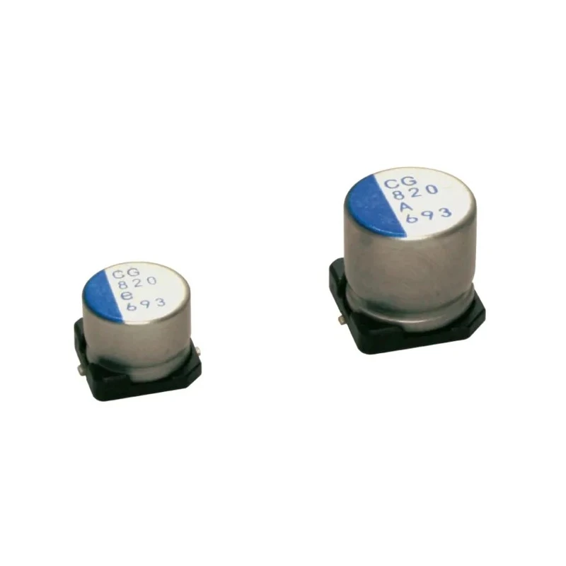 Nichicon 2.2mF Surface Mount Polymer Capacitor 6.3V dc Solid Electrolyte 105°C PCG0J222MCL1GS