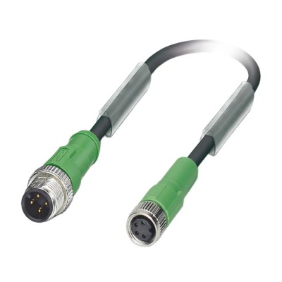 Phoenix Contact Sensor Actuator Cable Male 4 way M12 Straight to Female 4 way M8 Straight, Polyurethane Jacket 1694923