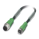 Phoenix Contact Sensor Actuator Cable Male 4 way M12 Straight to Female 4 way M8 Straight, Polyurethane Jacket 1694923
