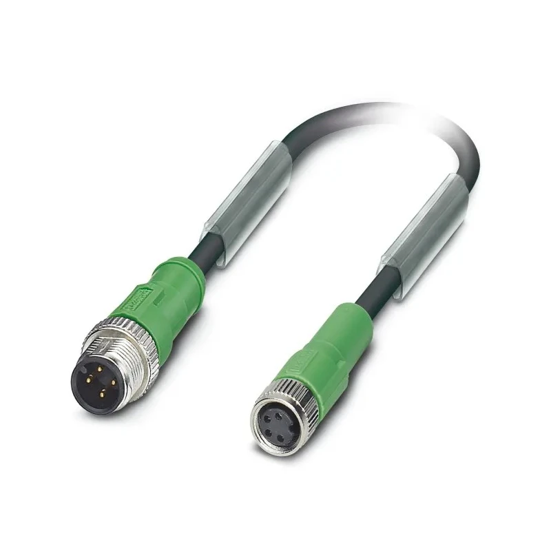 Phoenix Contact Sensor Actuator Cable Male 4 way M12 Straight to Female 4 way M8 Straight, Polyurethane Jacket 1694923