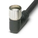Phoenix Contact Sensor Actuator Cable Female 12 Way Right Angle to 11 Way Unterminated, Black Polyurethane Jacket 1684043