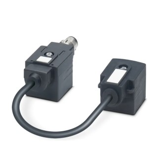 Phoenix Contact Sensor Actuator Cable Female 4 way DIN 43650 Form A to Male 4 way M12, 24V, 150 mm Cable Length 1458143