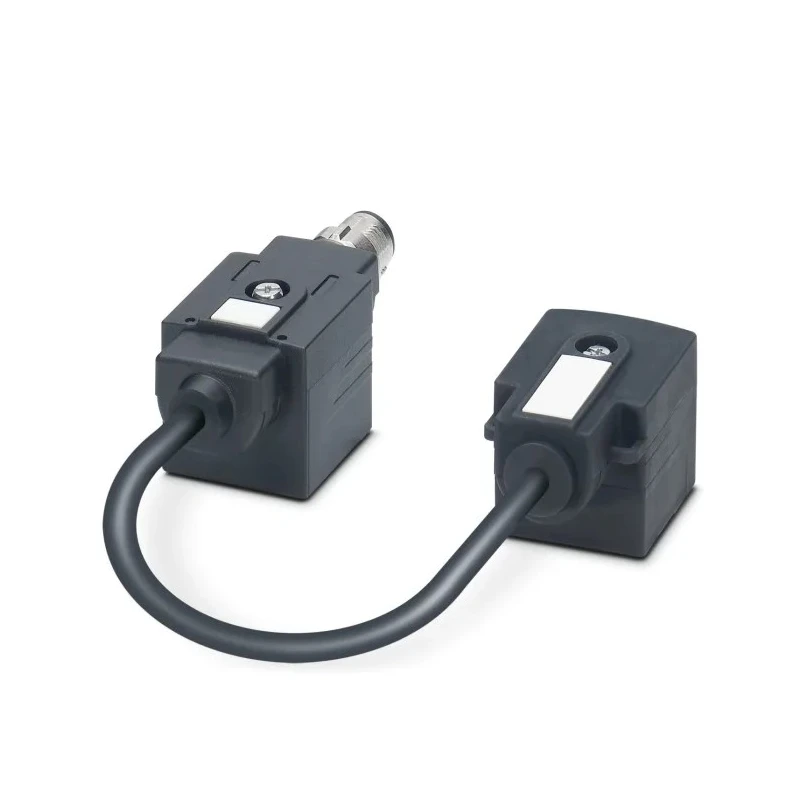 Phoenix Contact Sensor Actuator Cable Female 4 way DIN 43650 Form A to Male 4 way M12, 24V, 150 mm Cable Length 1458143