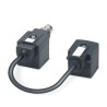 Phoenix Contact Sensor Actuator Cable Female 4 way DIN 43650 Form A to Male 4 way M12, 24V, 150 mm Cable Length 1458143