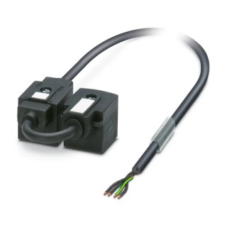 Phoenix Contact Female 4 Way DIN 43650 Form A to Unterminated 4 Way Valve Connector A Sensor Actuator Cable 3 m 1458075