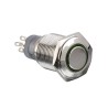 Arcolectric (Bulgin) Ltd Illuminated Push Button Switch Latching Panel Mount DPDT 16.2 mm Cutout Red LED MP0045