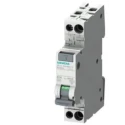 Siemens Residual Current Circuit Breaker with Overload Protection 6A Current Rating 2-Pole 30 mA Trip 5SV1316-7KK06
