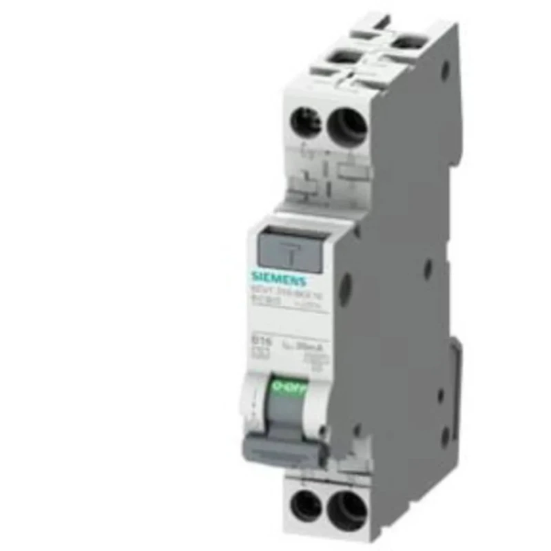 Siemens Residual Current Circuit Breaker with Overload Protection 6A Current Rating 2-Pole 30 mA Trip 5SV1316-7KK06