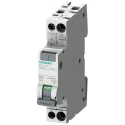 Siemens Residual Current Circuit Breaker with Overload Protection, 4A Current Rating, 1-Pole, 30 mA Trip 5SV1316-7KK04