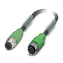 Phoenix Contact Sensor Actuator Cable Male 4 way Straight to Female 4 way Straight Polyurethane Jacket 1.5m 250V 1500868