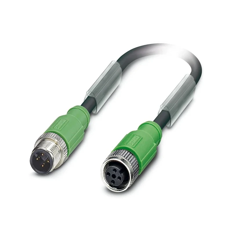 Phoenix Contact Sensor Actuator Cable Male 4 way Straight to Female 4 way Straight Polyurethane Jacket 1.5m 250V 1500868