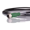 Phoenix Contact Sensor Actuator Cable 5 Contacts Male to Female Straight Connectors 1.5 m PUR Jacket 60V IP67 1500907