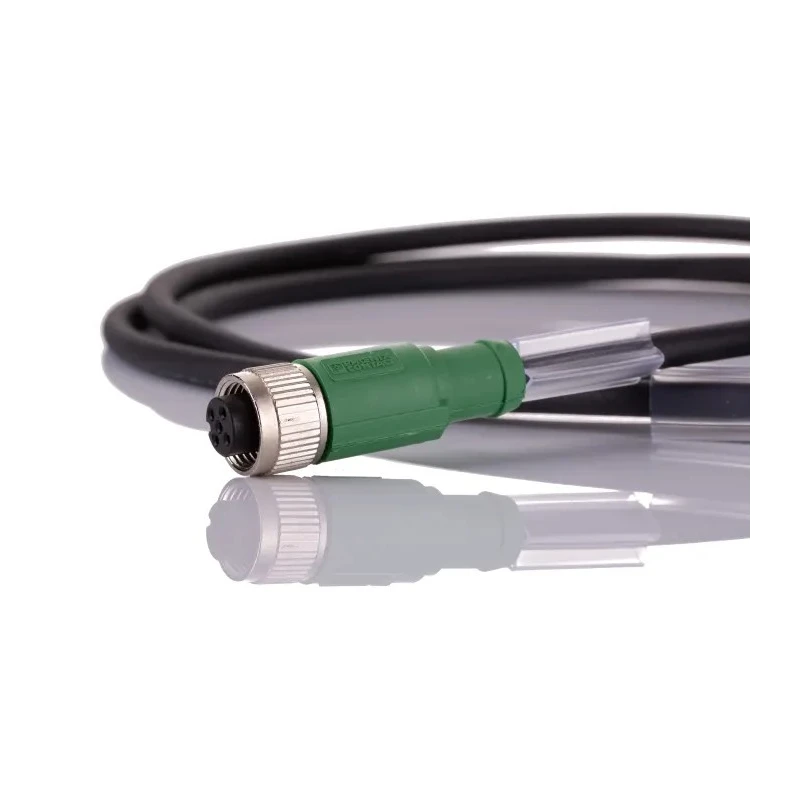 Phoenix Contact Sensor Actuator Cable 5 Contacts Male to Female Straight Connectors 1.5 m PUR Jacket 60V IP67 1500907