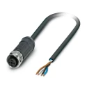 Phoenix Contact Sensor Actuator Cable Female 4 Way M12 to 4 Way Unterminated, 250V, 2m Length, PEX Jacket 1454079