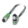 Phoenix Contact Sensor Actuator Cable Male 4 way M12 to Female 4 way M12, 3 m, Polyurethane Jacket, IP65/IP67/IP68 1668548