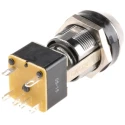 Lorlin Key Switch DPDT 4A 250V AC 2-Way Flat-Key Round Bezel MSL8606B