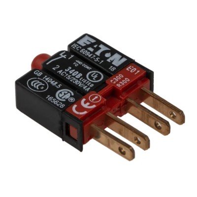 Eaton RMQ16 Series Contact Block 250V, 5V, 1 NC Blade Terminal, 4A Current Rating RMQ16