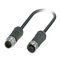 Phoenix Contact Sensor Actuator Cable Male 4 Way M12 to Female 4 Way M12, Polyurethane Jacket 2m 250V 1454105