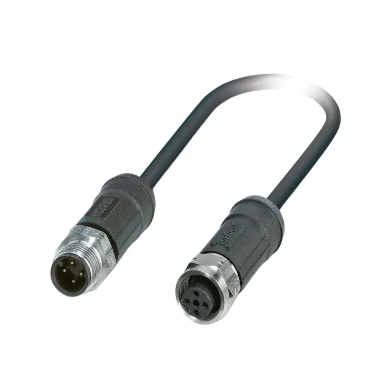 Phoenix Contact Sensor Actuator Cable Male 4 Way M12 to Female 4 Way M12, Polyurethane Jacket 2m 250V 1454105