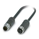 Phoenix Contact Sensor Actuator Cable Male 4 Way M12 to Female 4 Way M12, Polyurethane Jacket 2m 250V 1454105