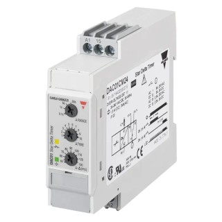 Carlo Gavazzi DAC Series Timer Relay 1-Contact 240 V dc 400V ac 0.1 to 600 s 2-Function SPDT DAC01CM24