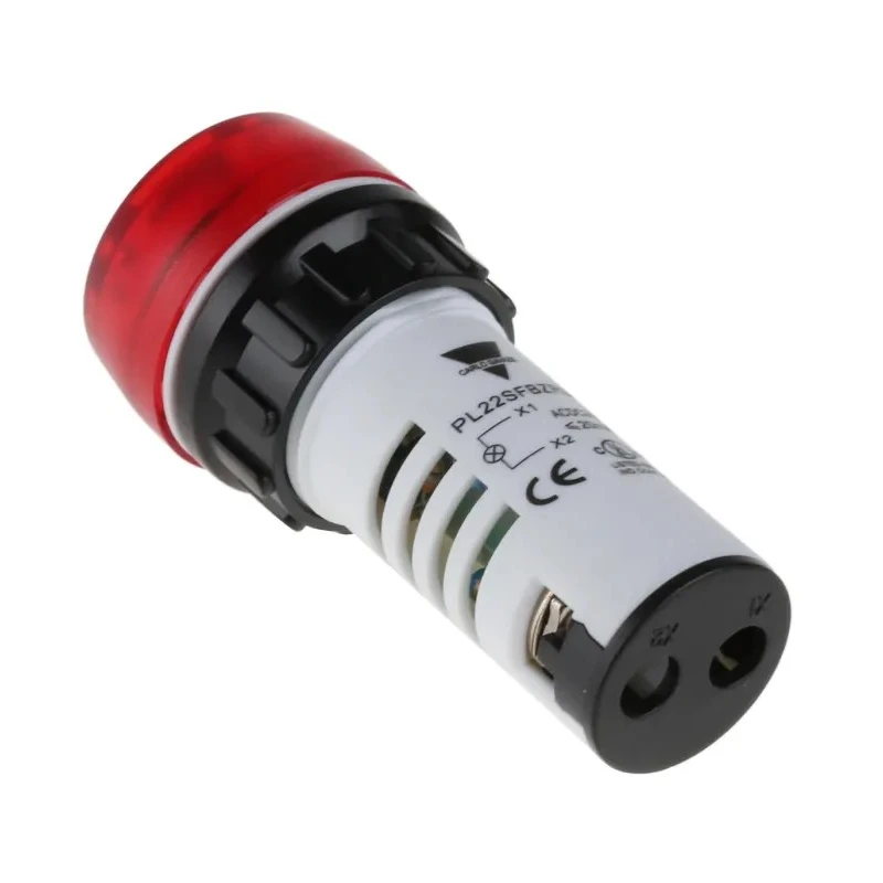 Carlo Gavazzi PL 22S Series Red Beacon-Buzzer Combination, 95 dB Sound Level, , Panel Mount, 380V AC/DC, 15-20mA IP40