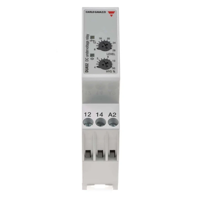 Carlo Gavazzi Monitoring Relay Undervoltage SPDT DIN Rail Mount 8 to 28 V dc DUA52C724