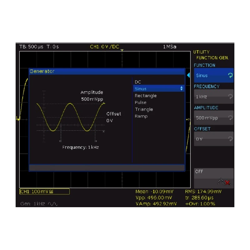 Rohde & Schwarz 300 MHz Bench Oscilloscope 2-Channel RTC1000 Series 