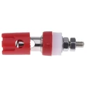 RS PRO Red and Black 15A Binding Post with Gold Plated Contact, 48V, 7.2mm Hole Diameter 187-3803