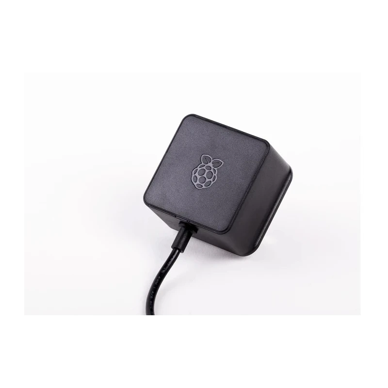 Raspberry Pi Power Supply USB Type C with EU Plug, 5.1V 3A, Black, 1.5 m Cable RPI4 PSU EU BLACK BULK