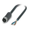 Phoenix Contact Sensor Actuator Cable Female 5 Way M12 to 5 Way Unterminated, 10 m, 60V, PEX Jacket, SAC-5P 1407260