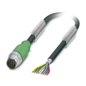 Phoenix Contact Sensor Actuator Cable Male 8 Way M12 to 8 Way Unterminated, Polyurethane Jacket, 10m 1522794
