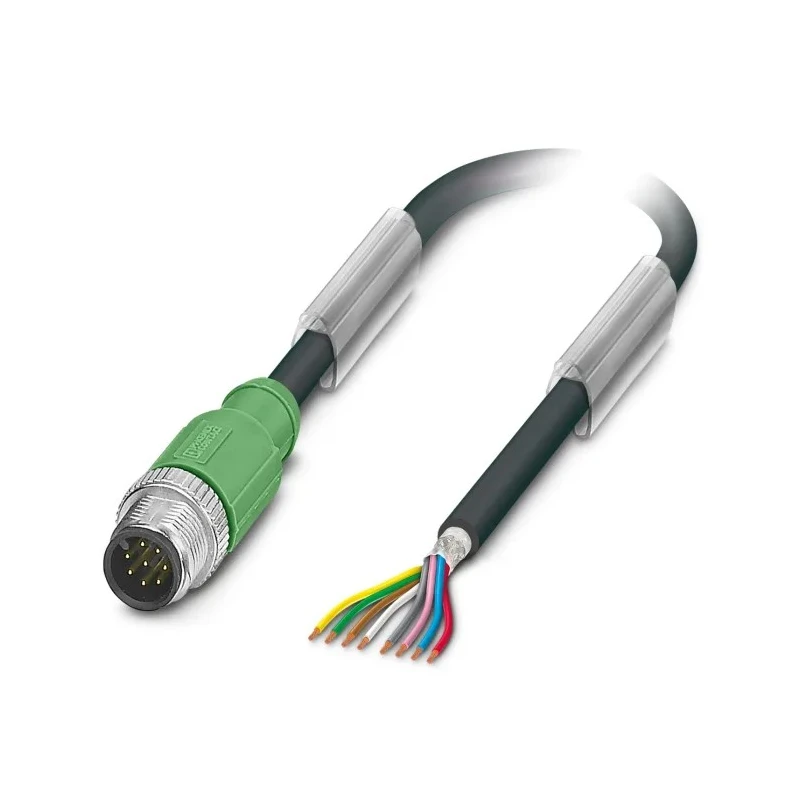 Phoenix Contact Sensor Actuator Cable Male 8 Way M12 to 8 Way Unterminated, Polyurethane Jacket, 10m 1522794