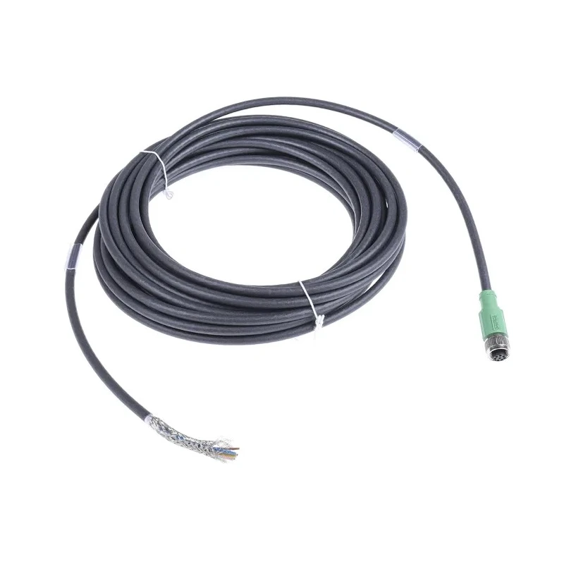 Phoenix Contact Female 8 way Straight to Unterminated Sensor Actuator Cable 10m 30V AC/DC Polyurethane PUR Jacket 1522891