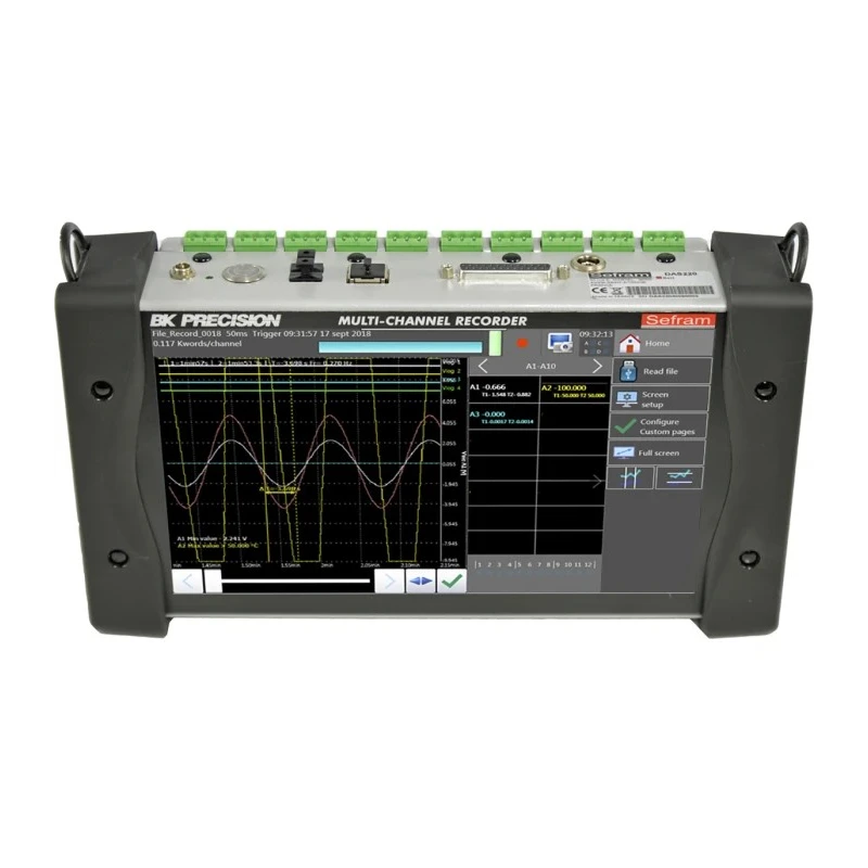 Sefram Temperature & Humidity Data Logger USB Ethernet WiFi 10 Channel DAS220BAT
