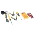 Antex Electronics 18W Electric Soldering Iron Kit with Desoldering Pump, Flat Blade Screwdriver, Mini Pliers KF8JSZA