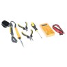 Antex Electronics 18W Electric Soldering Iron Kit with Desoldering Pump, Flat Blade Screwdriver, Mini Pliers KF8JSZA