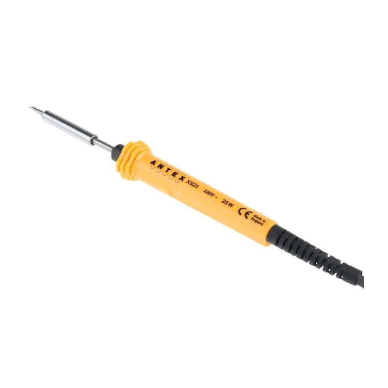 Antex Electronics 18W Electric Soldering Iron Kit with Desoldering Pump, Flat Blade Screwdriver, Mini Pliers KF8JSZA
