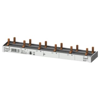 Siemens Copper SENTRON 1 Phase Busbar, 230 V, 63A, 35.2 mm Pitch 5ST3676-0
