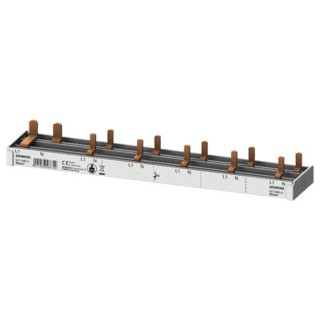 Siemens Copper SENTRON 1 Phase Busbar, Rated 230 V, 63A Current, 35.2 mm Pitch, 6 Modules 5ST3685-0