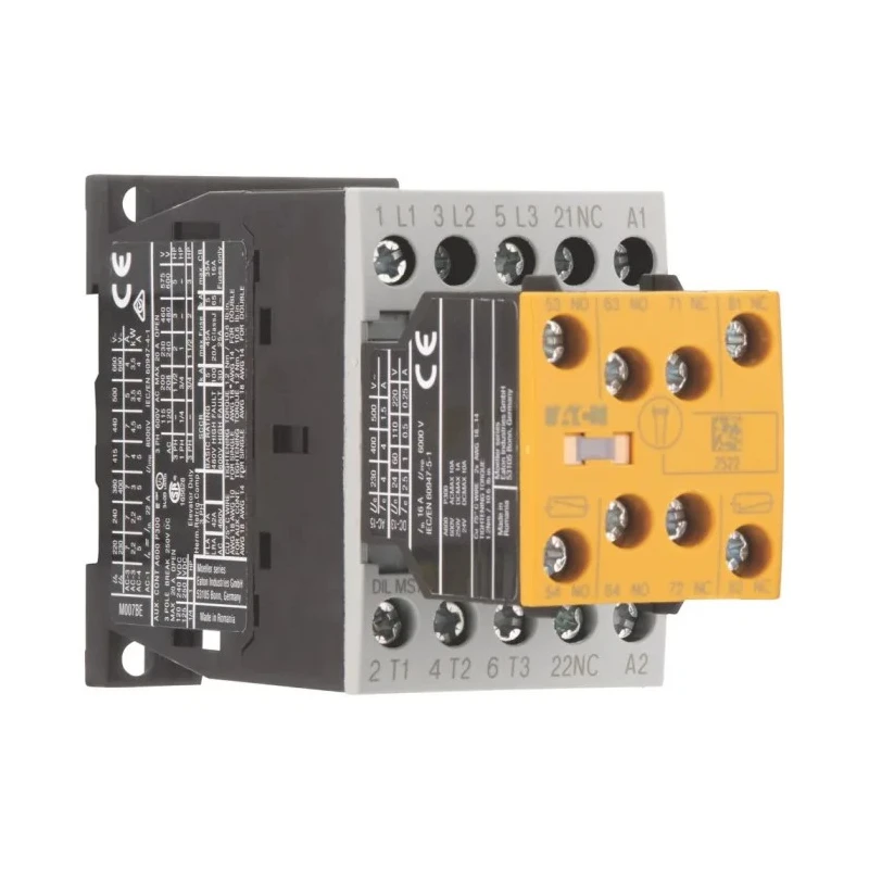 Eaton DILMS Contactor 3-Pole, 7 A, 3 kW, 24V DC Coil Voltage, 400V AC Contact Voltage 191721 DILMS7-R23(24VDC)