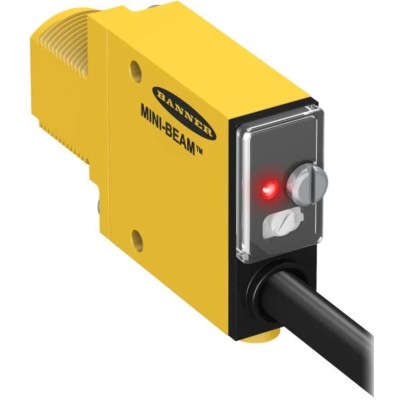 Banner Retroreflective Photoelectric Sensor, Rectangular Style, 5 m Detection Range, NPN/PNP Output, , Thermoplastic IP67