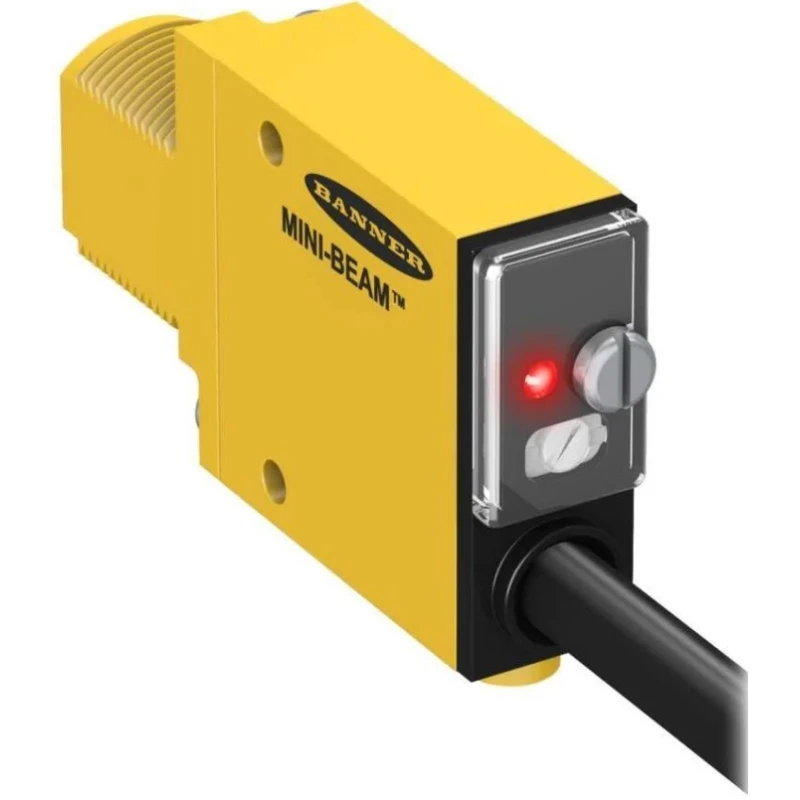 Banner Retroreflective Photoelectric Sensor, Rectangular Style, 5 m Detection Range, NPN/PNP Output, , Thermoplastic IP67