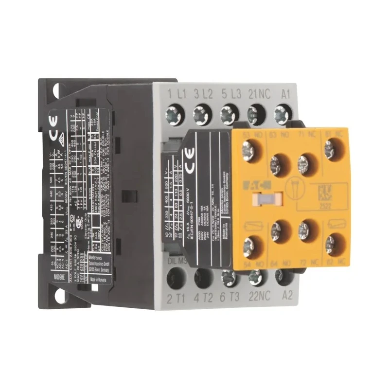 Eaton DILMS Contactor 24V DC Coil, 3-Pole, 9 A, 4 kW, 400V AC 191722 DILMS9-R23(24VDC)