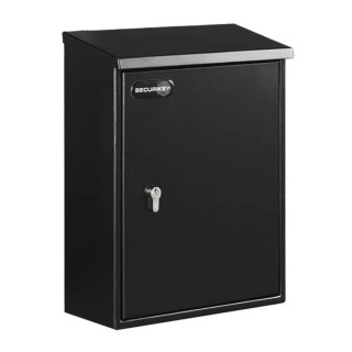 Securikey Galvanised Steel Mailbox with Euro Profile Cylinder Security Deadlock 375 mm x 300 mm x 120 mm BSPBHS375PHZCYL