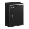 Securikey Galvanised Steel Mailbox with Euro Profile Cylinder Security Deadlock 375 mm x 300 mm x 120 mm BSPBHS375PHZCYL