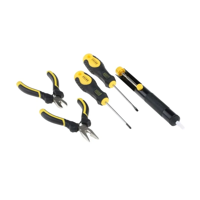 Antex Electronics 25W Electric Soldering Iron Kit with Mini Pliers, Digital Multimeter, Hex Allen Keys KC8JSZA