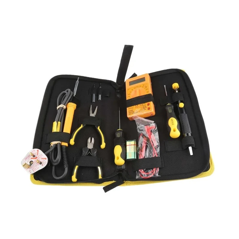 Antex Electronics 25W Electric Soldering Iron Kit with Mini Pliers, Digital Multimeter, Hex Allen Keys KC8JSZA