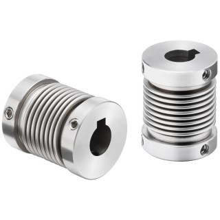 Kubler Stainless Steel Flexible Coupler 25 mm OD 10 mm Bore, 31 mm Length 8.0000.15FS.1010